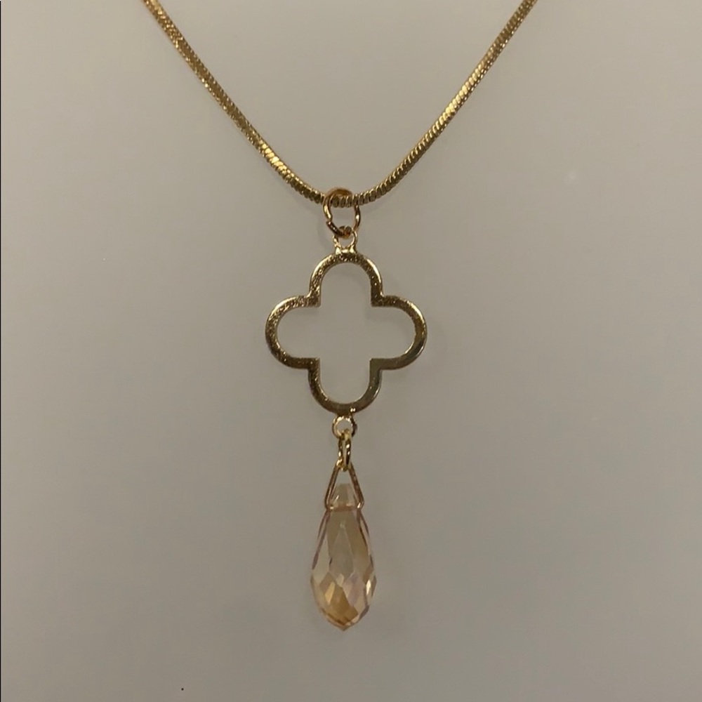 Allegra gold tone celtic beaded fashion necklace - Picture 9 of 12